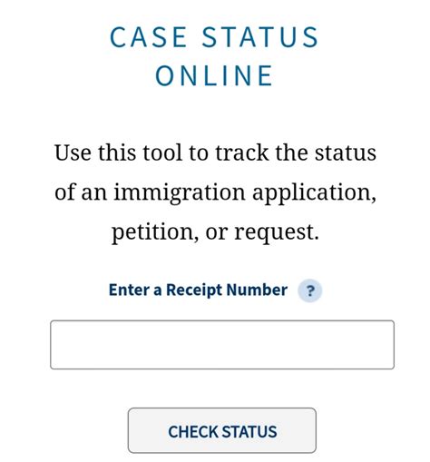 LINK: Check My Case Status .
